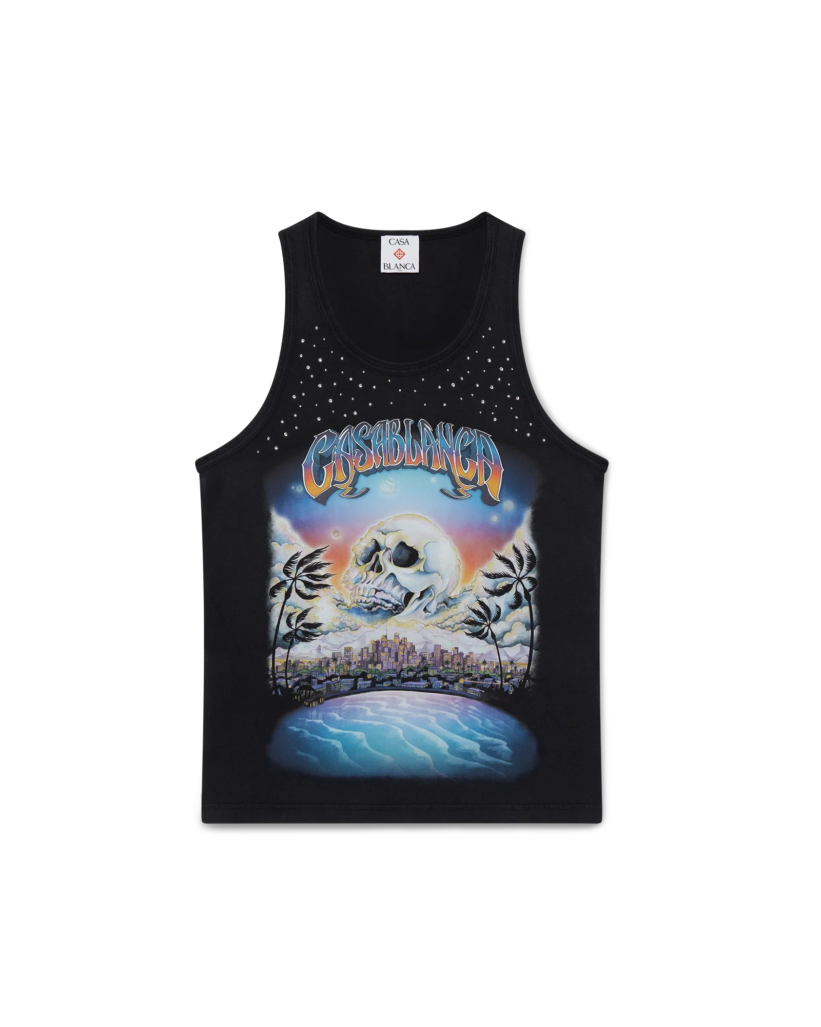 La Prémonition Crystal Embellished Tank Top
