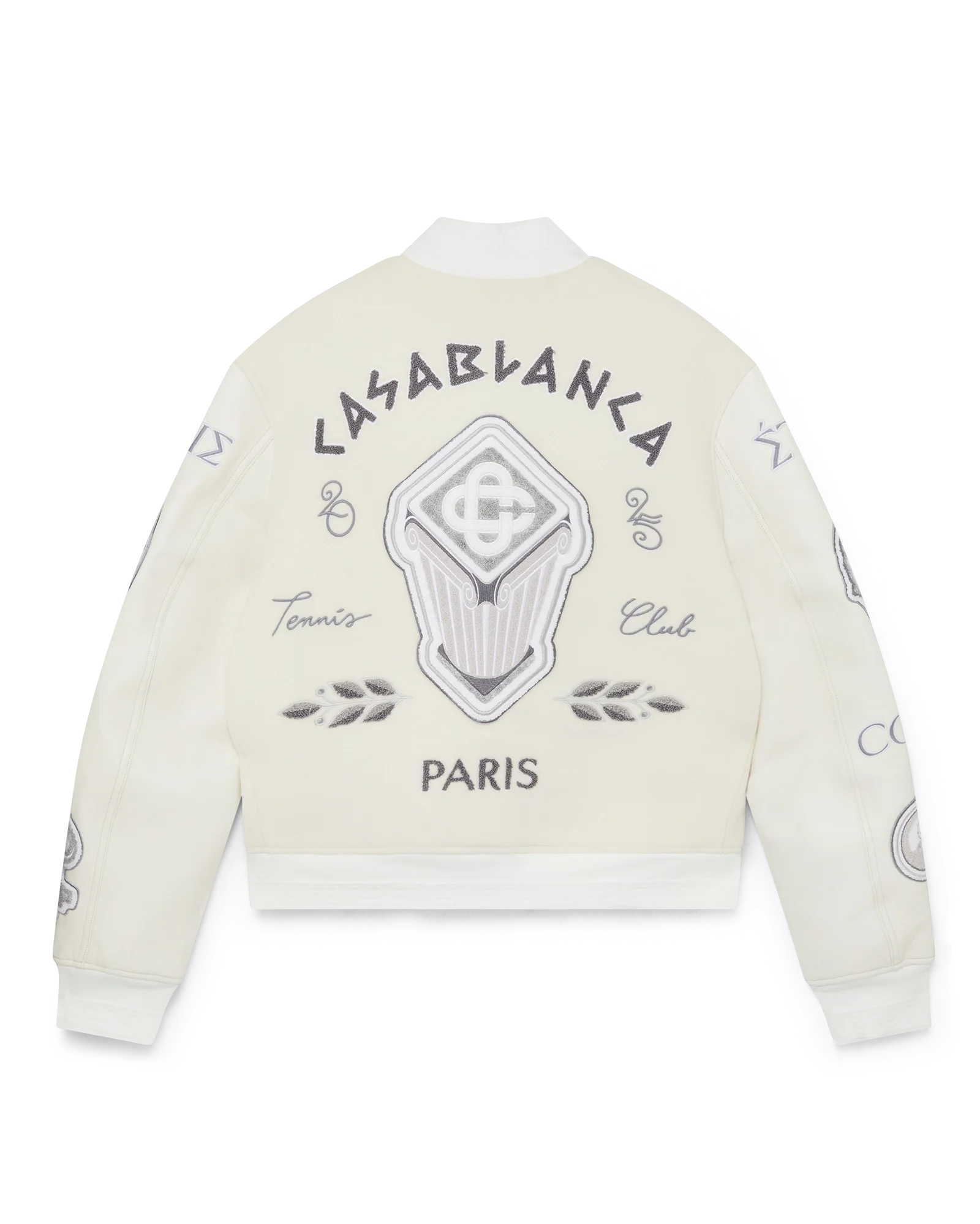 Chenille Patchwork Bomber Jacket