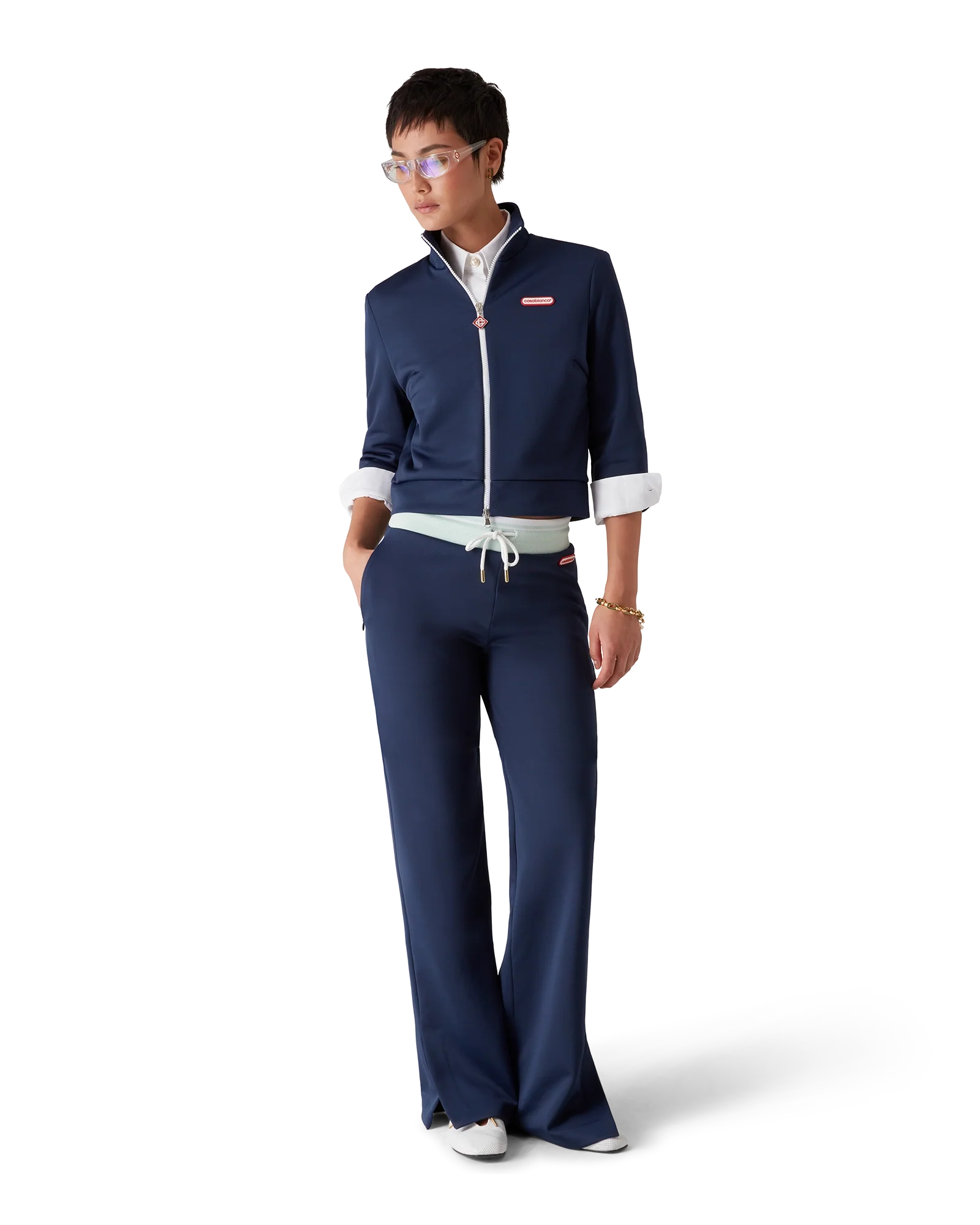 Tricot Cropped Track Jacket