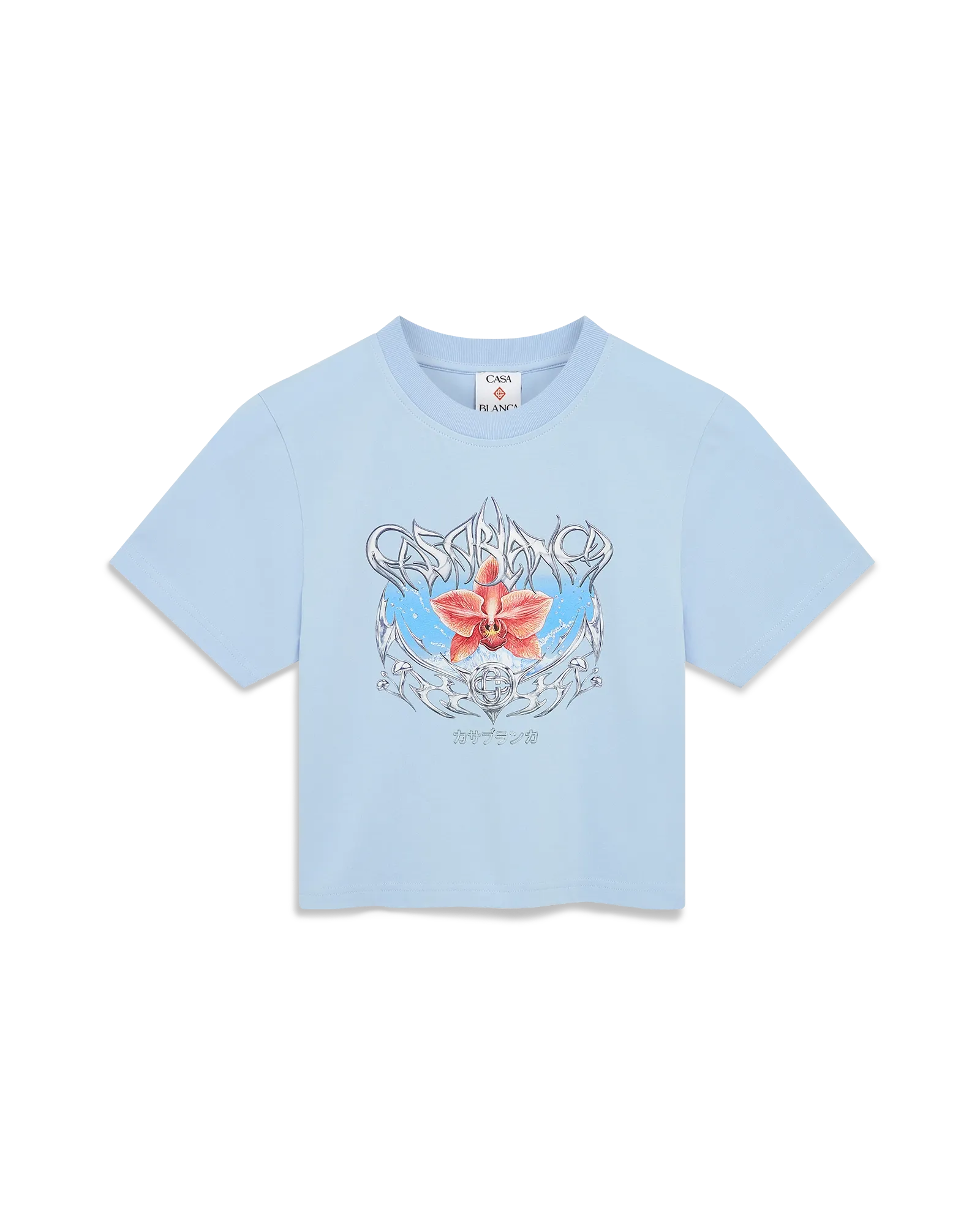 Blades Cropped Short Sleeve T-Shirt