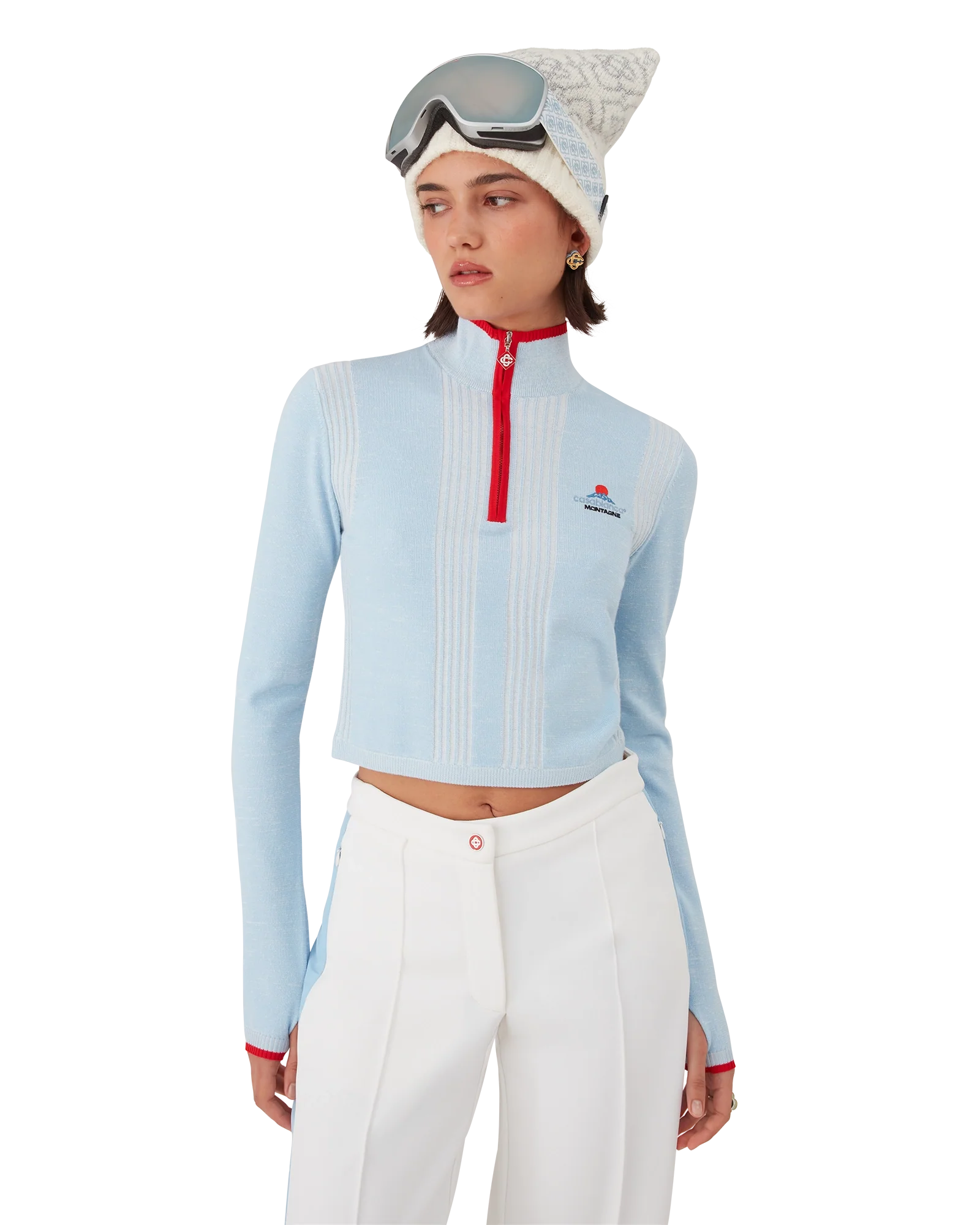 Ski Merino Base Layer Crop Top