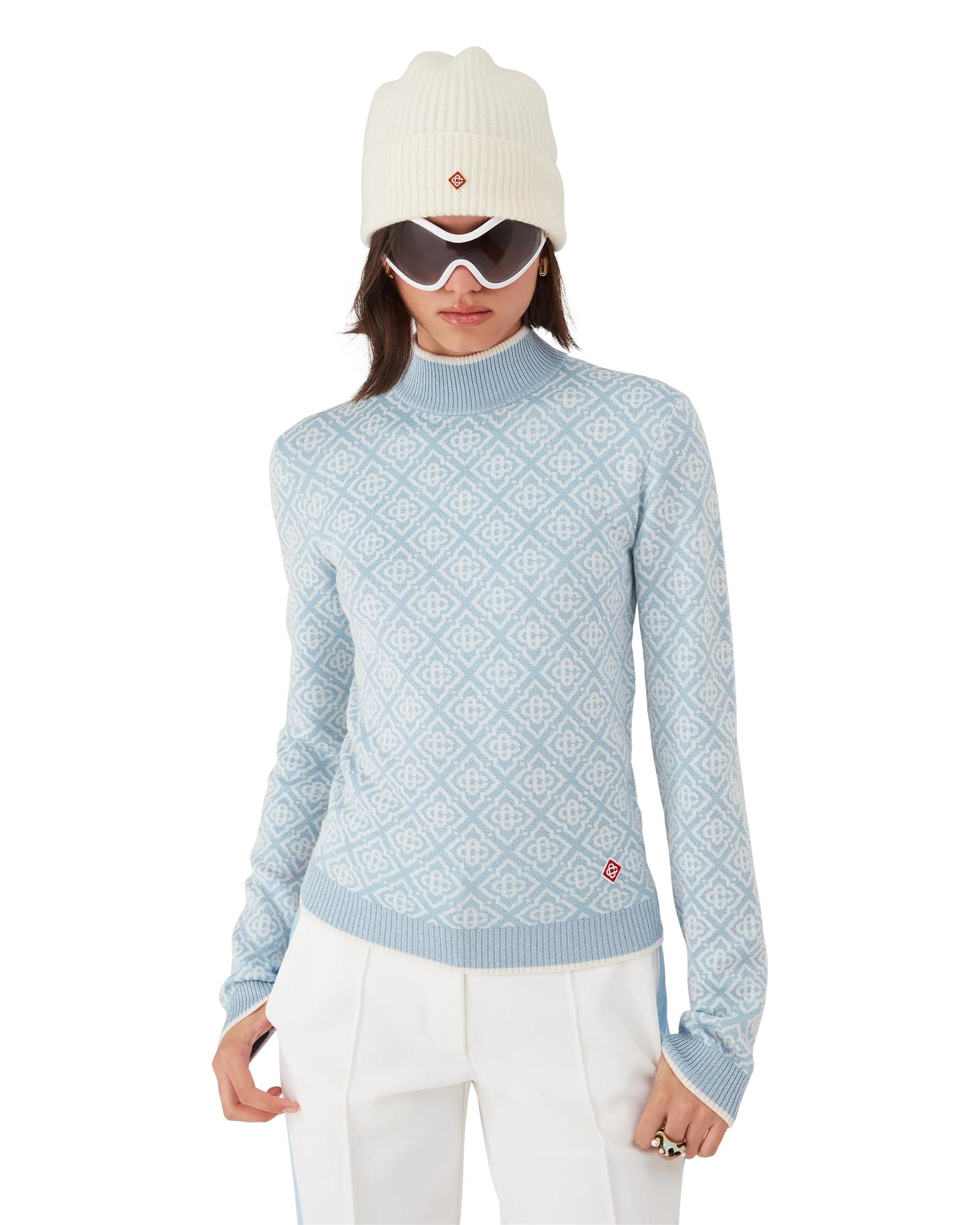 Ski Monogram High Neck Top