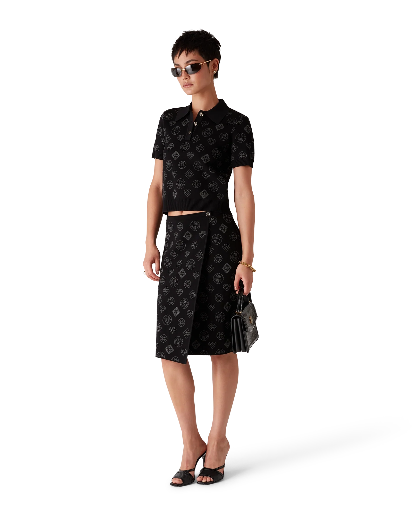 Monogram Jacquard Skirt