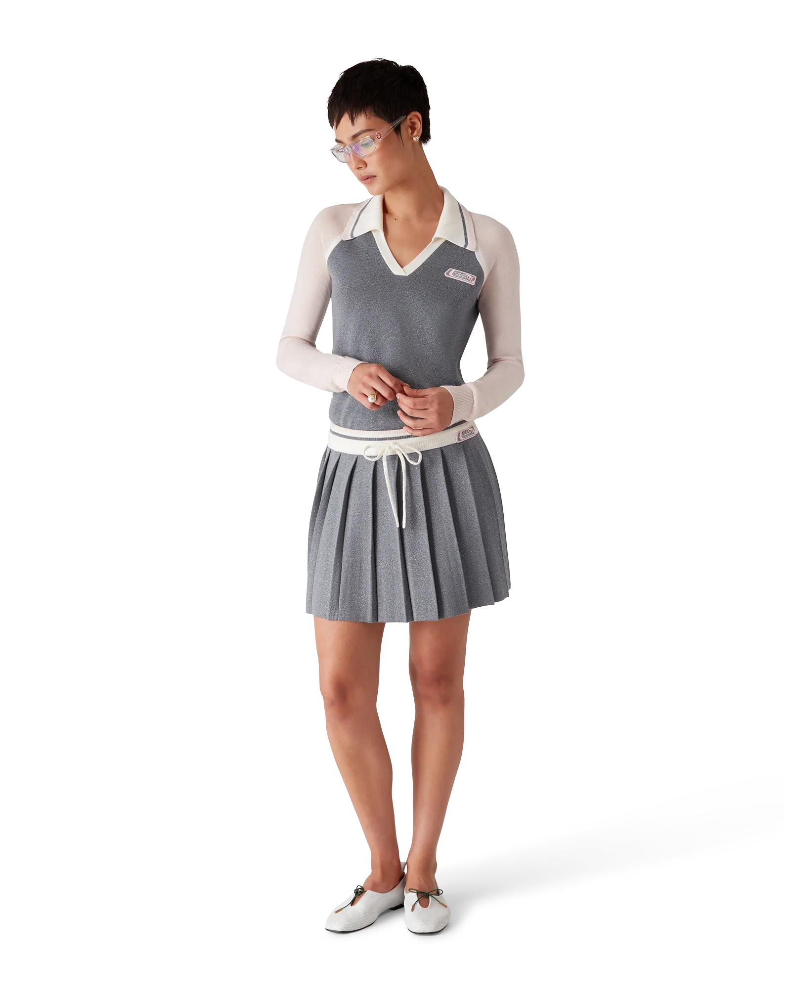 Merino Knit Tennis Skirt