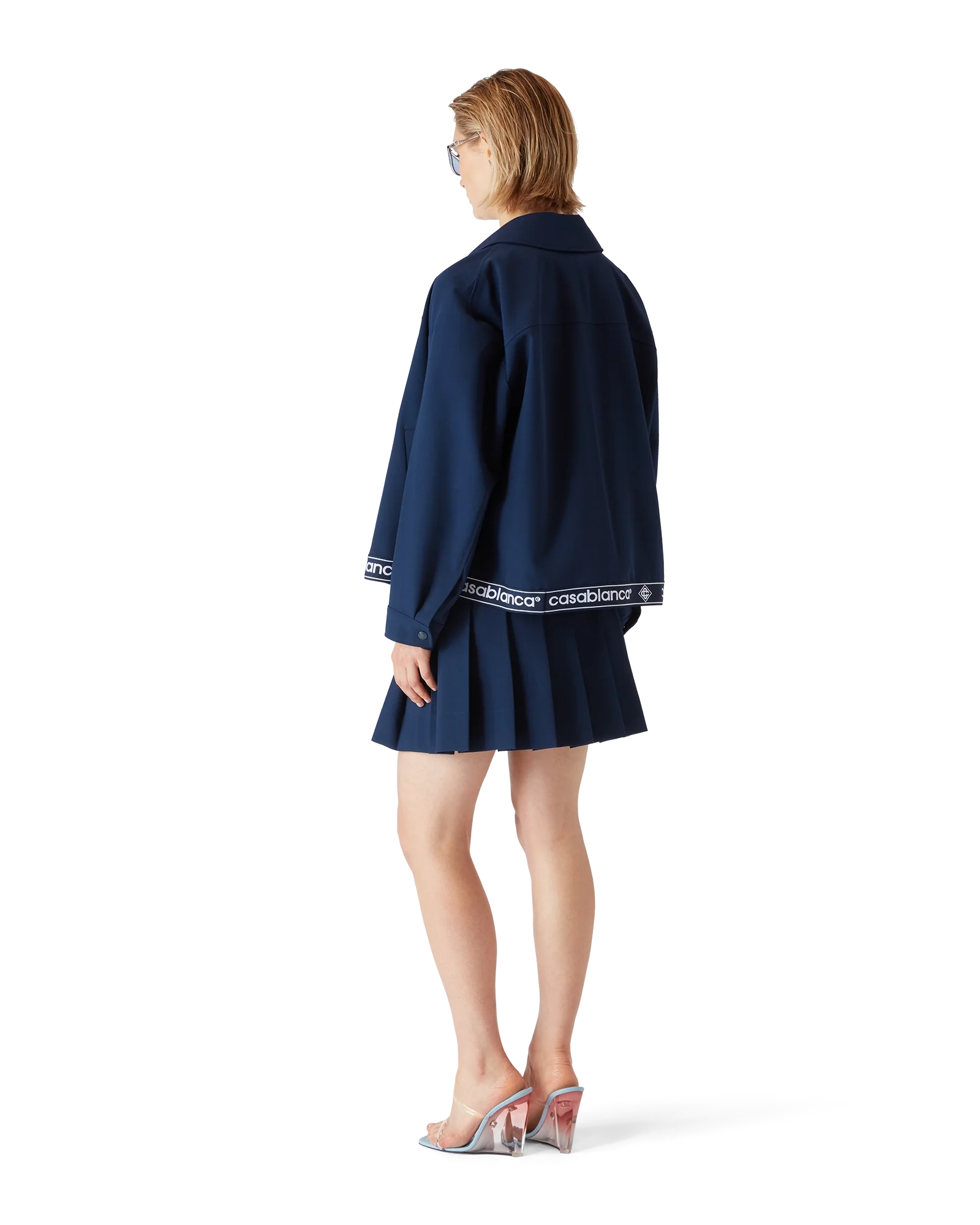 Navy Wool Suit Jacket