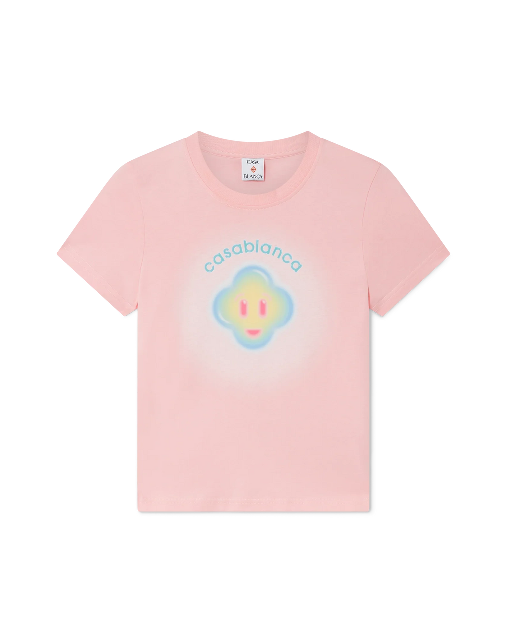 Airbrush Smiley Fitted Short Sleeve T-Shirt