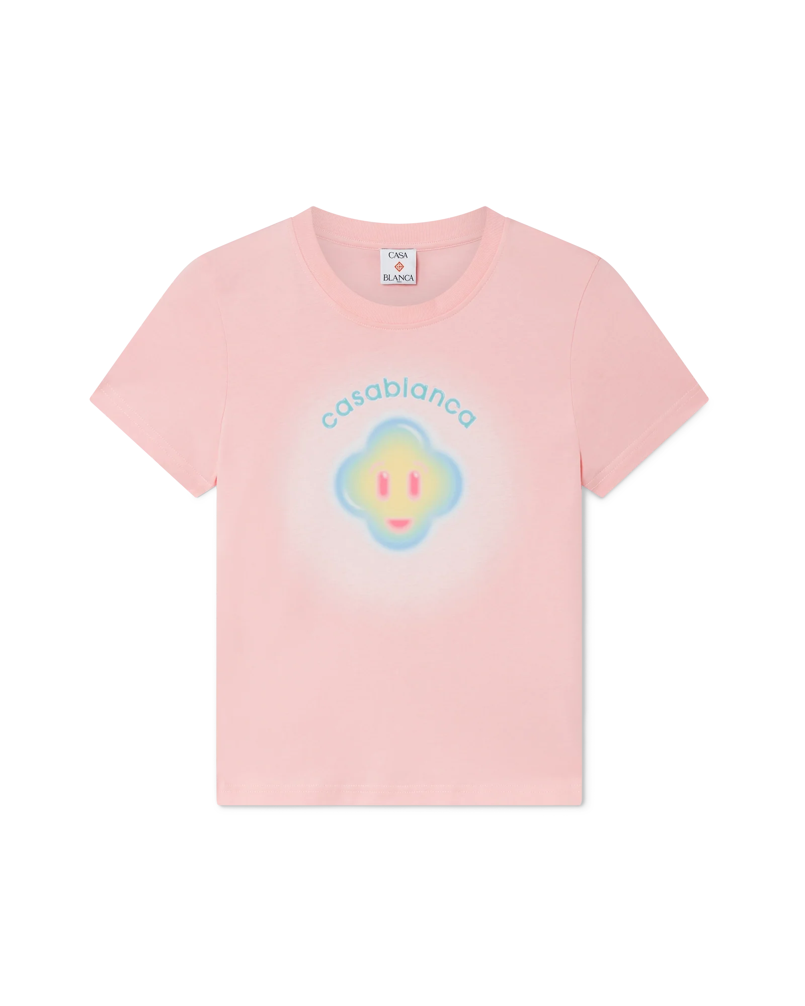 Airbrush Smiley Fitted Short Sleeve T-Shirt