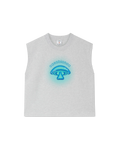 Airbrush Mushroom Sleeveless T-shirt