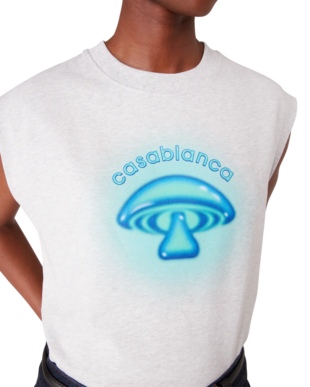 Airbrush Mushroom Sleeveless T-shirt