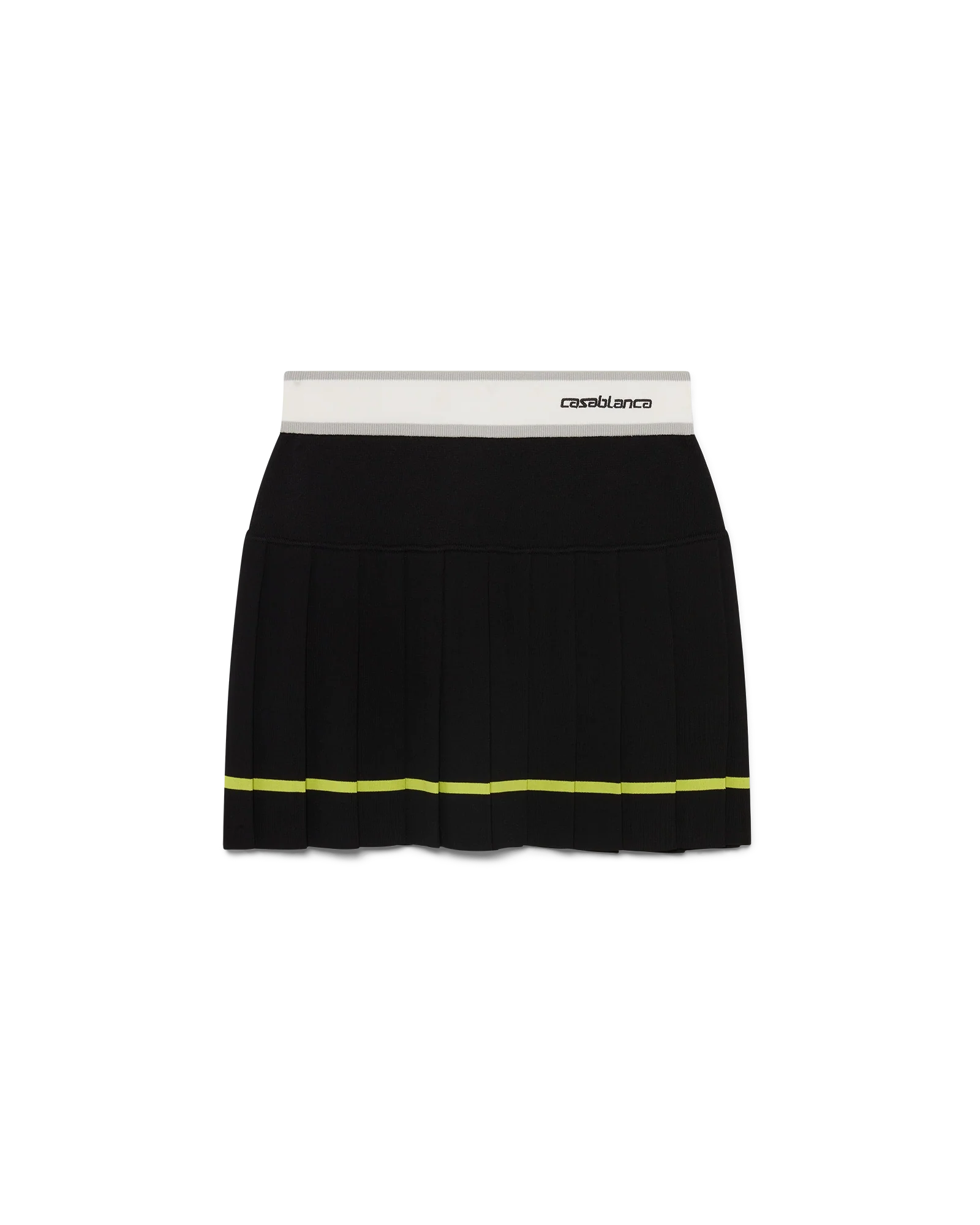 Striped Pleated Skirt
