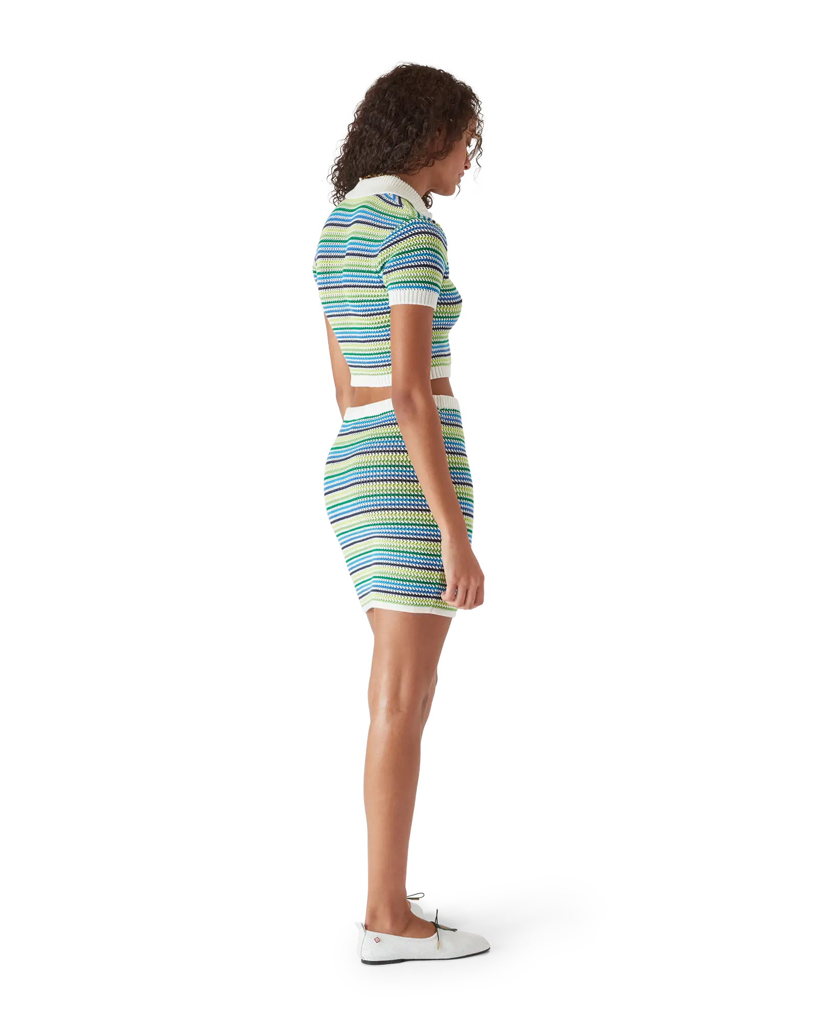 Stripe Mini Skirt