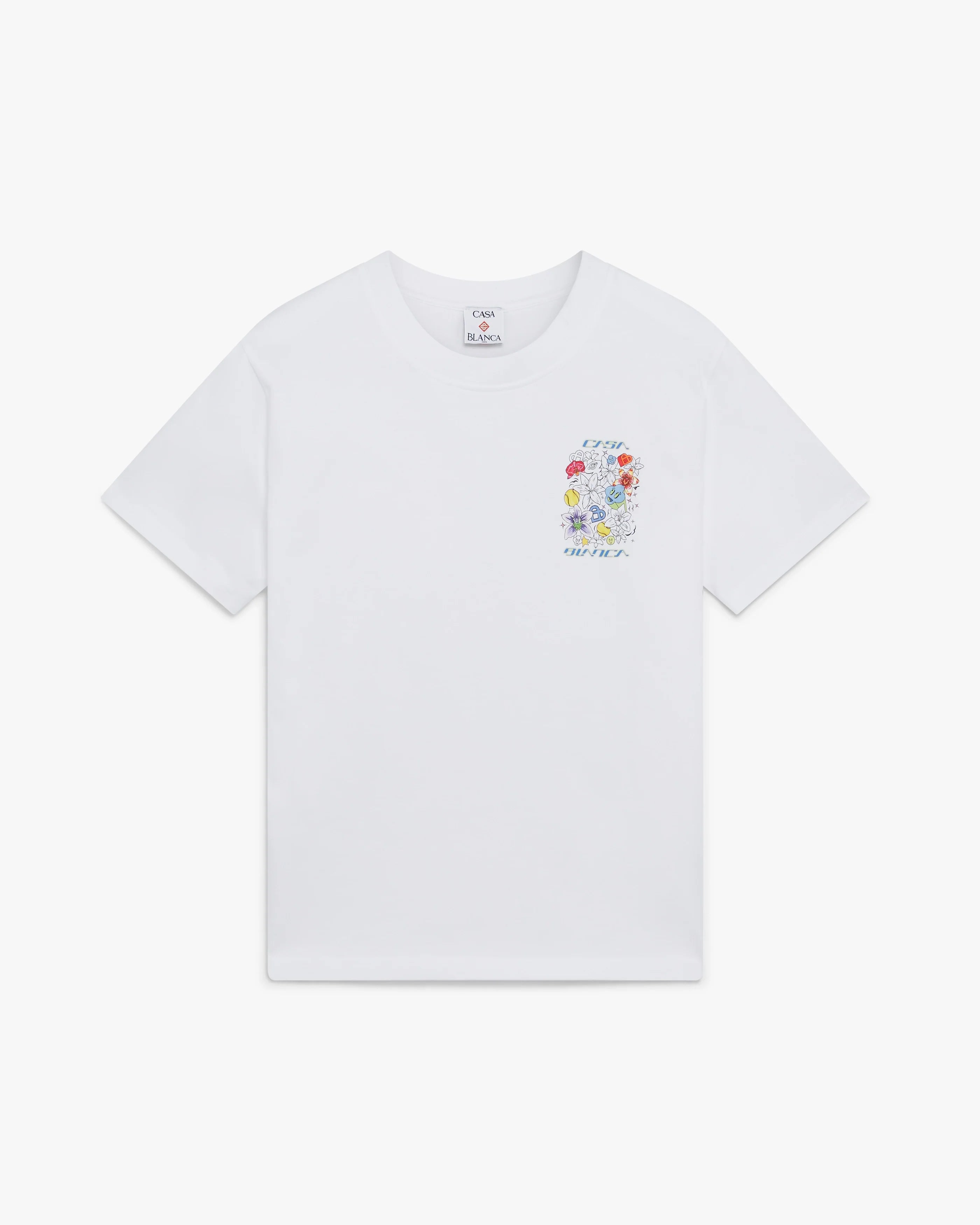 White Graffiti Short Sleeve T-Shirt