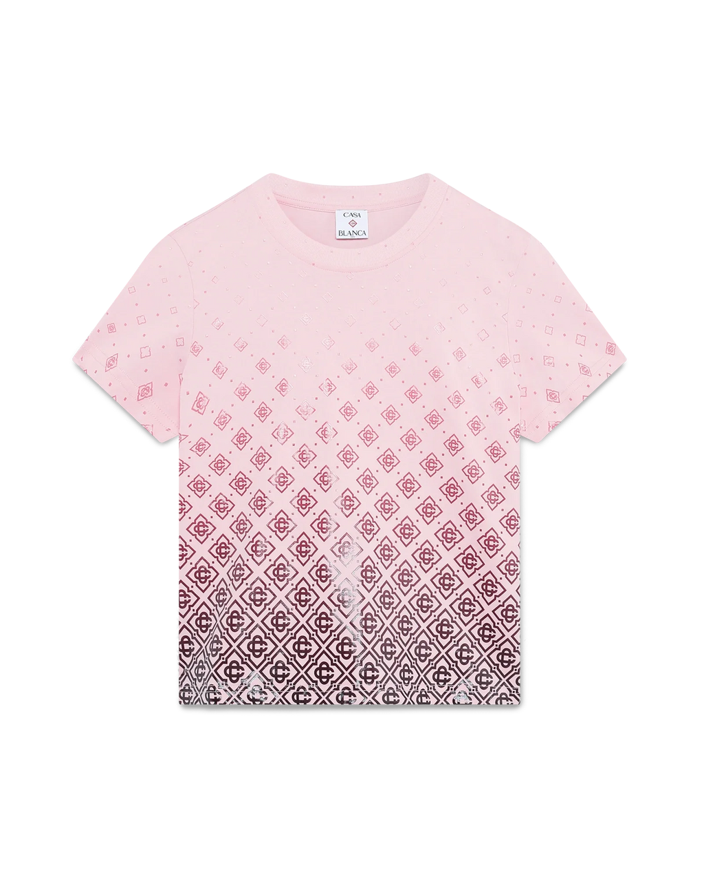 Aubergine Gradient Monogram Short Sleeve T-Shirt