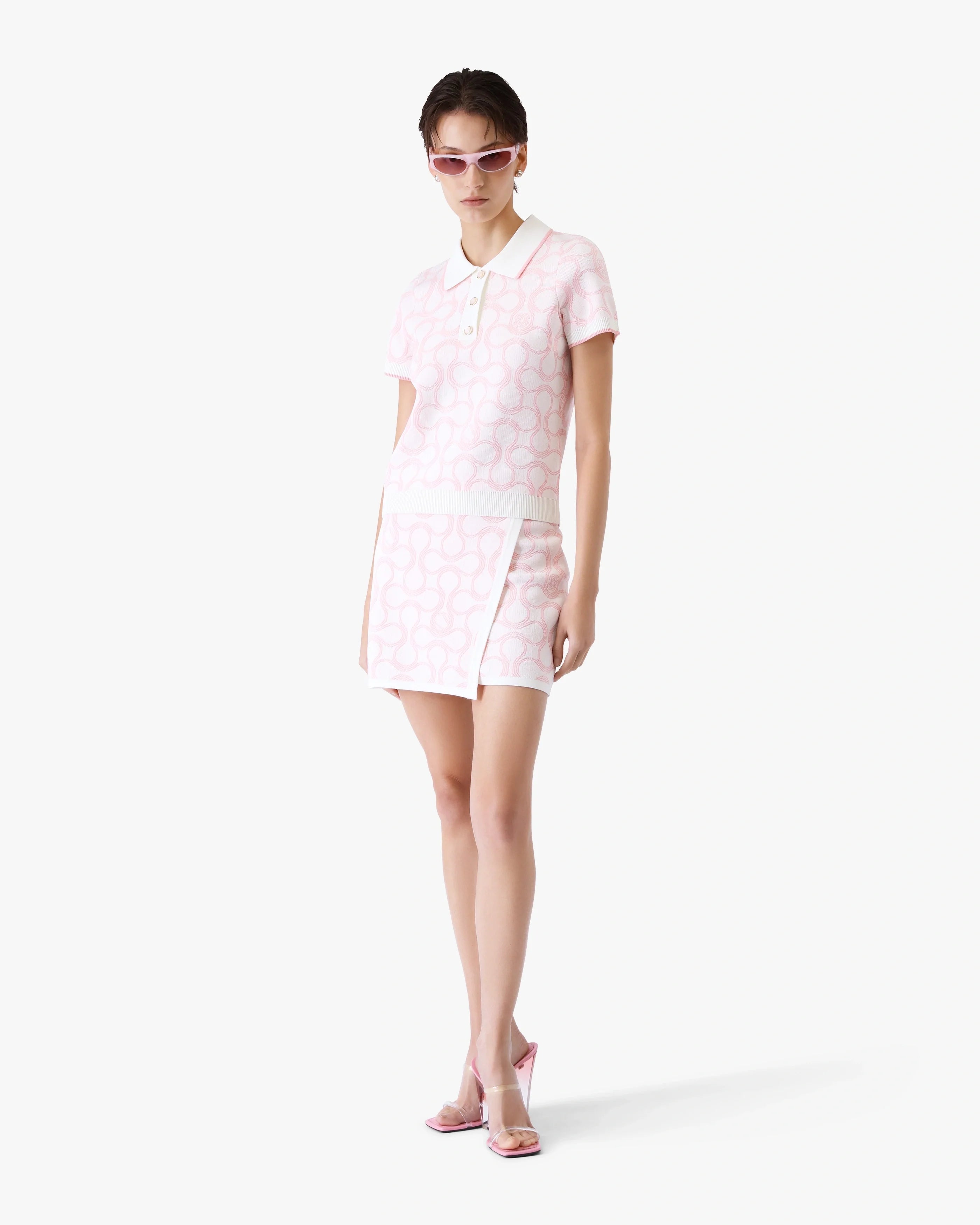 Optic Drop Wrap Mini Skirt