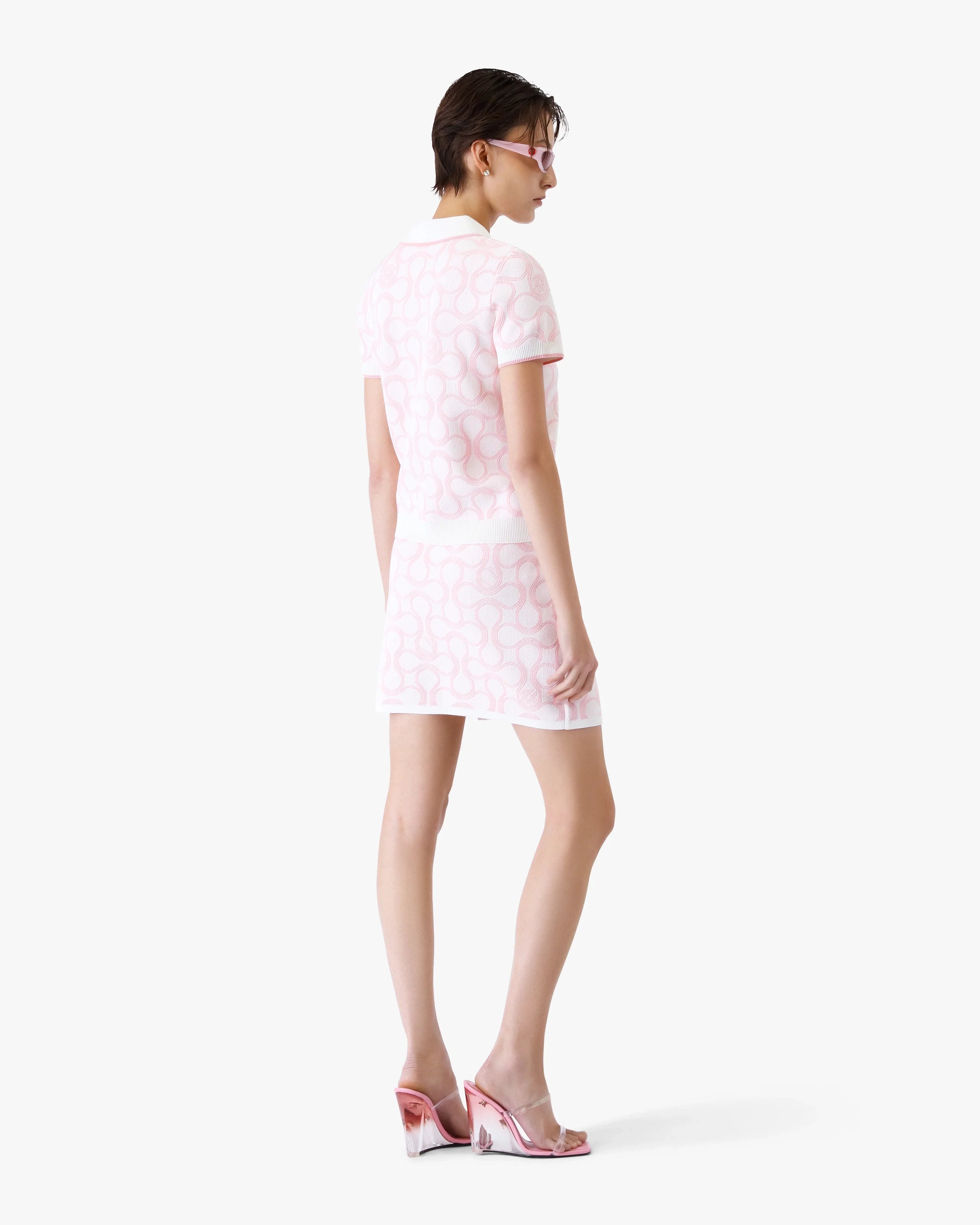 Optic Drop Wrap Mini Skirt