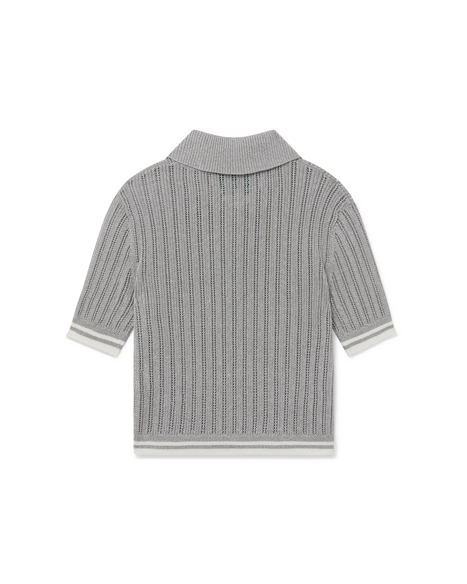 Silver Short Sleeve Polo Shirt