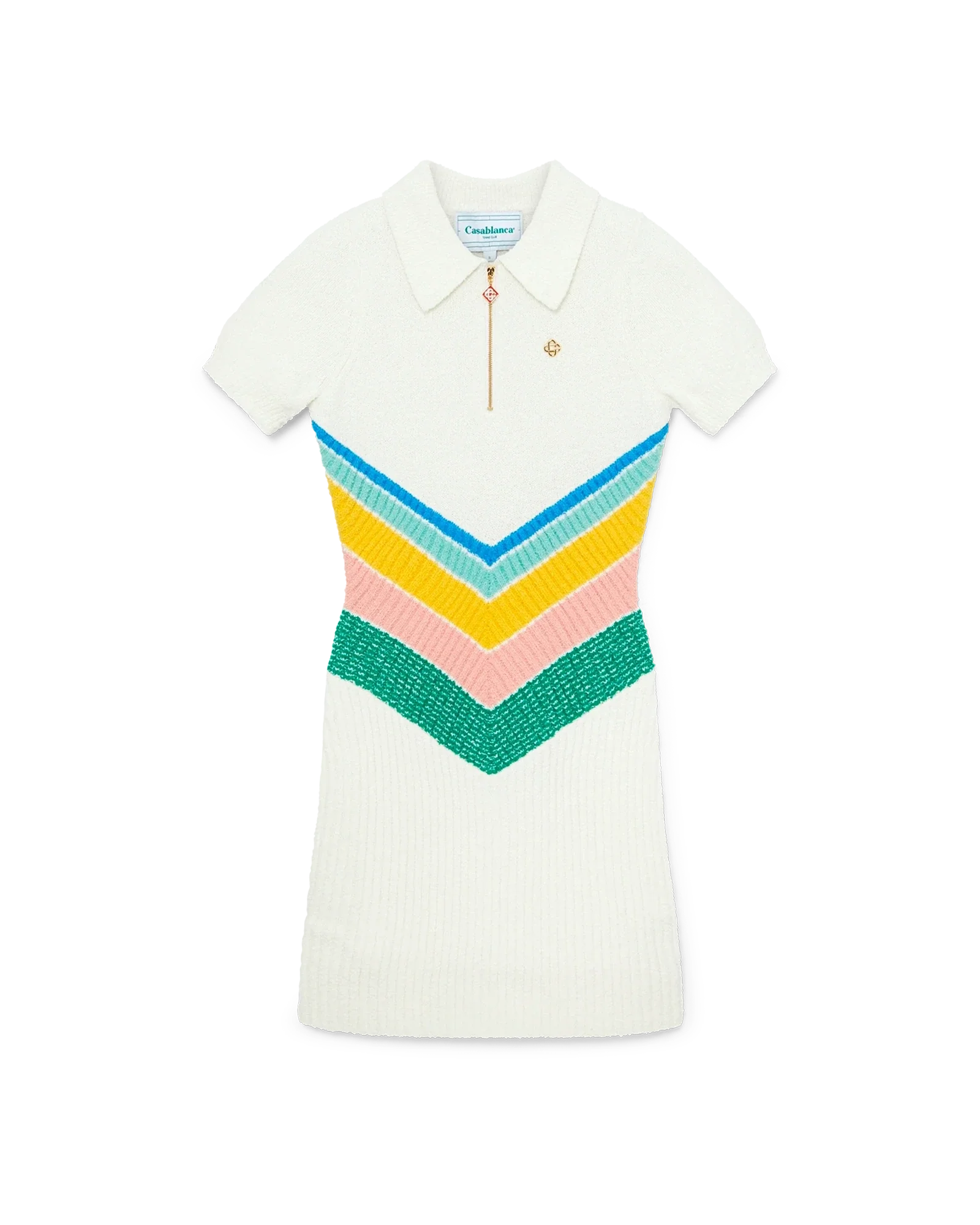 Boucle Chevron Dress