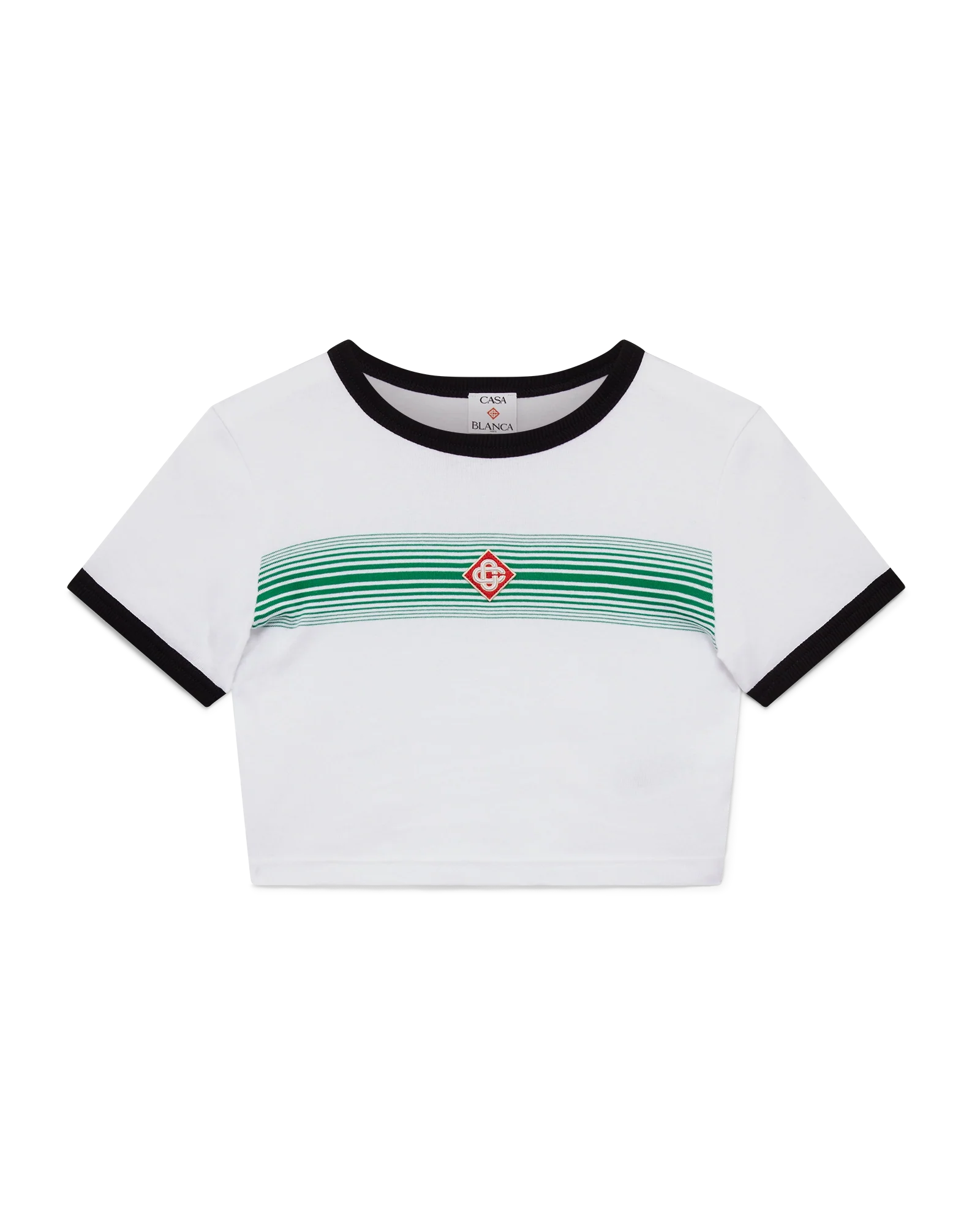 Gradient Stripe Ringer Short Sleeve T-Shirt