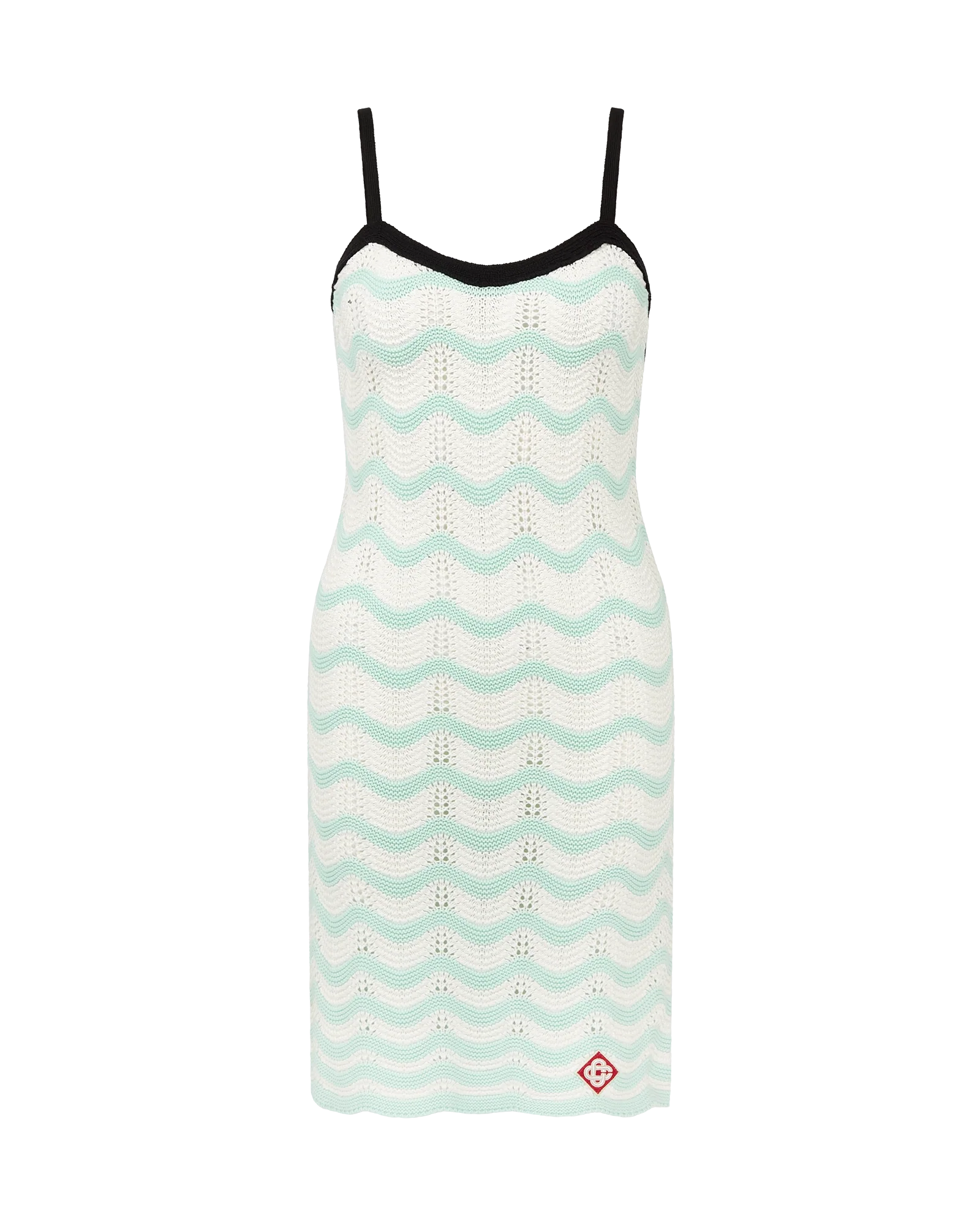 Cotton Wave Crochet Mini Dress