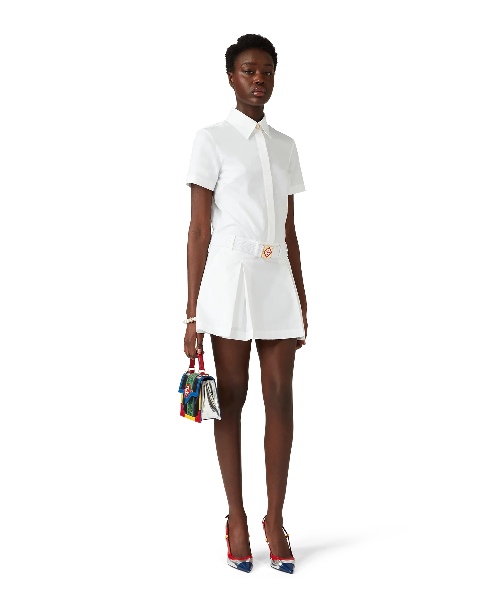 Pleated Tennis Mini Dress