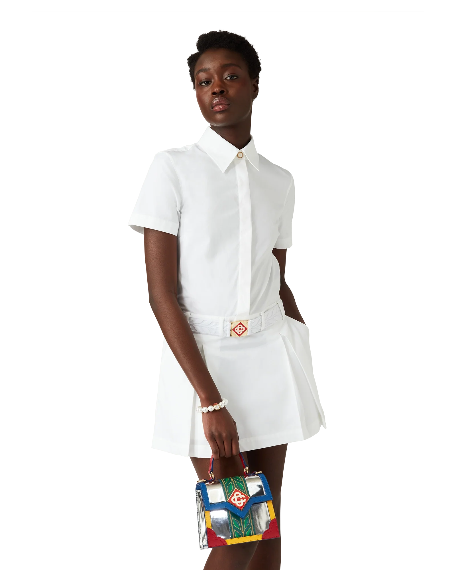 Pleated Tennis Mini Dress