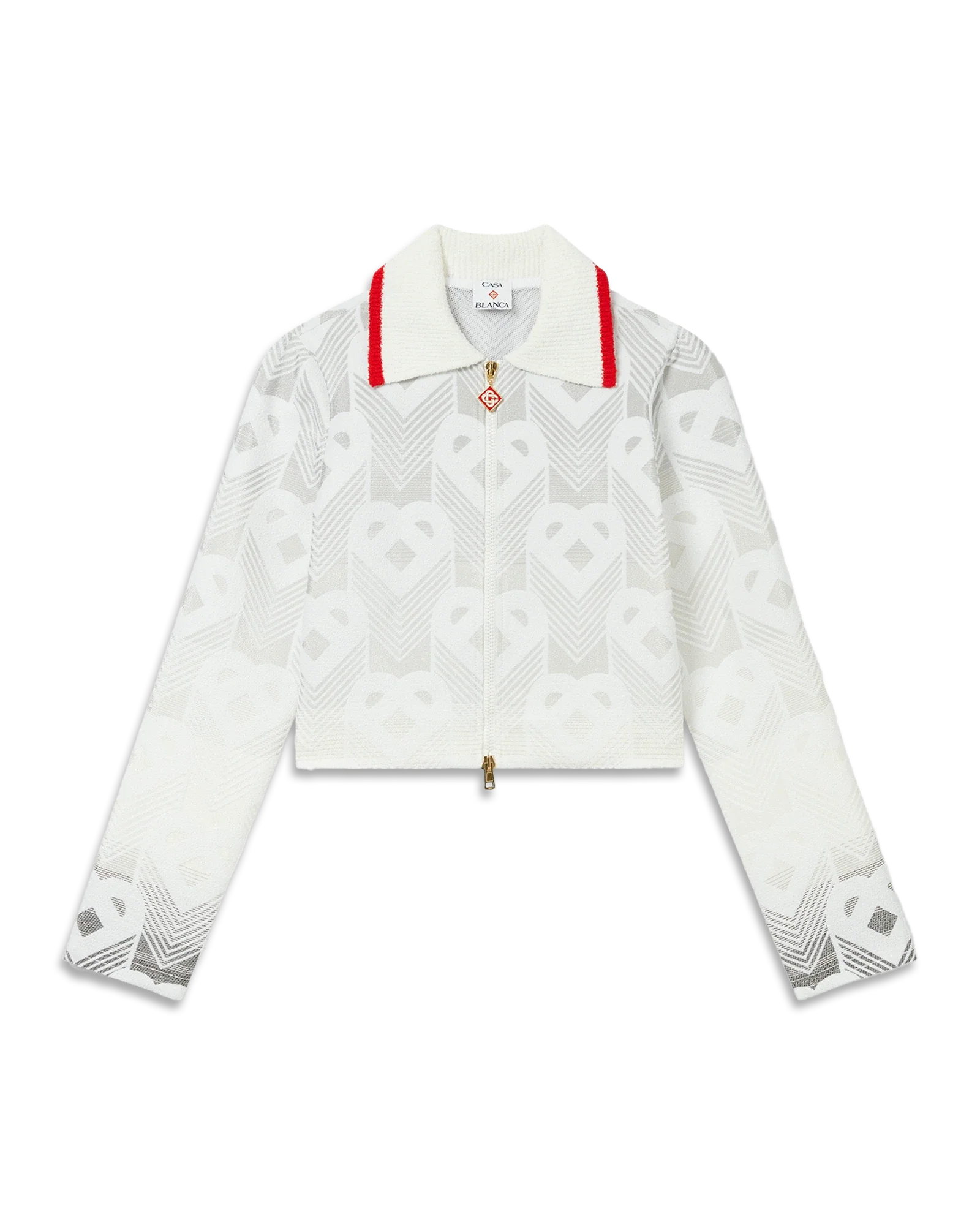 Gradient Heart Monogram Towelling Jacket