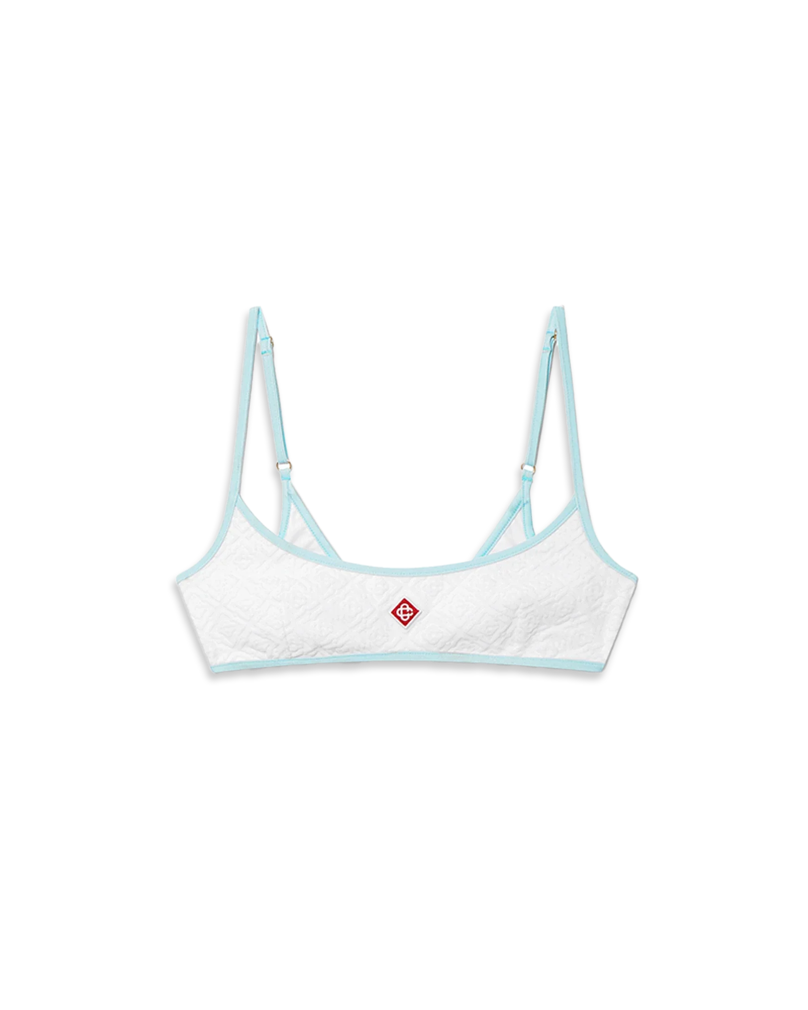 Jacquard Monogram Bikini Top