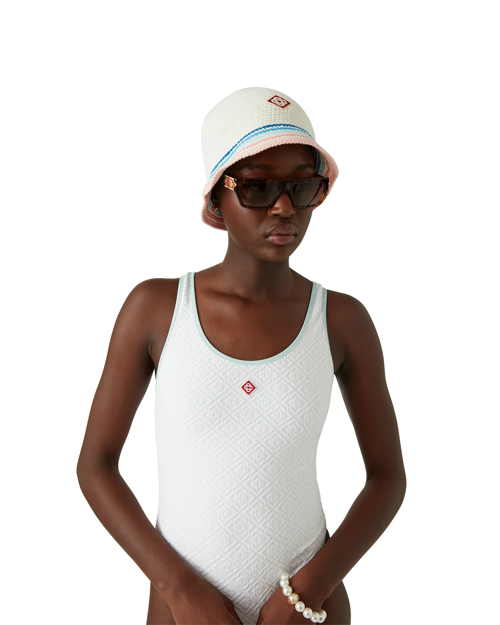 Jacquard Monogram Swimsuit