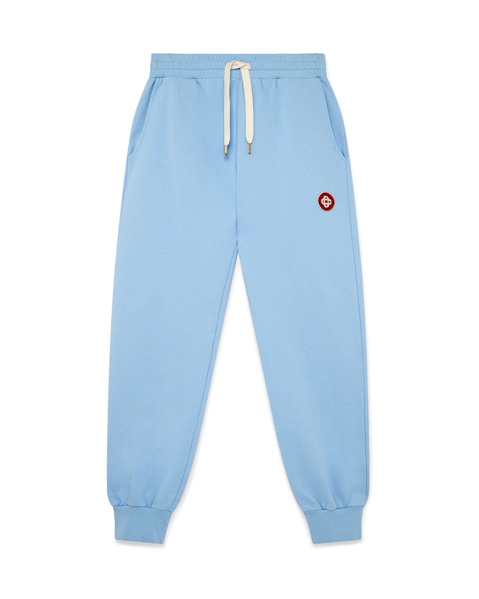 Blue Logo Patch Sweatpants