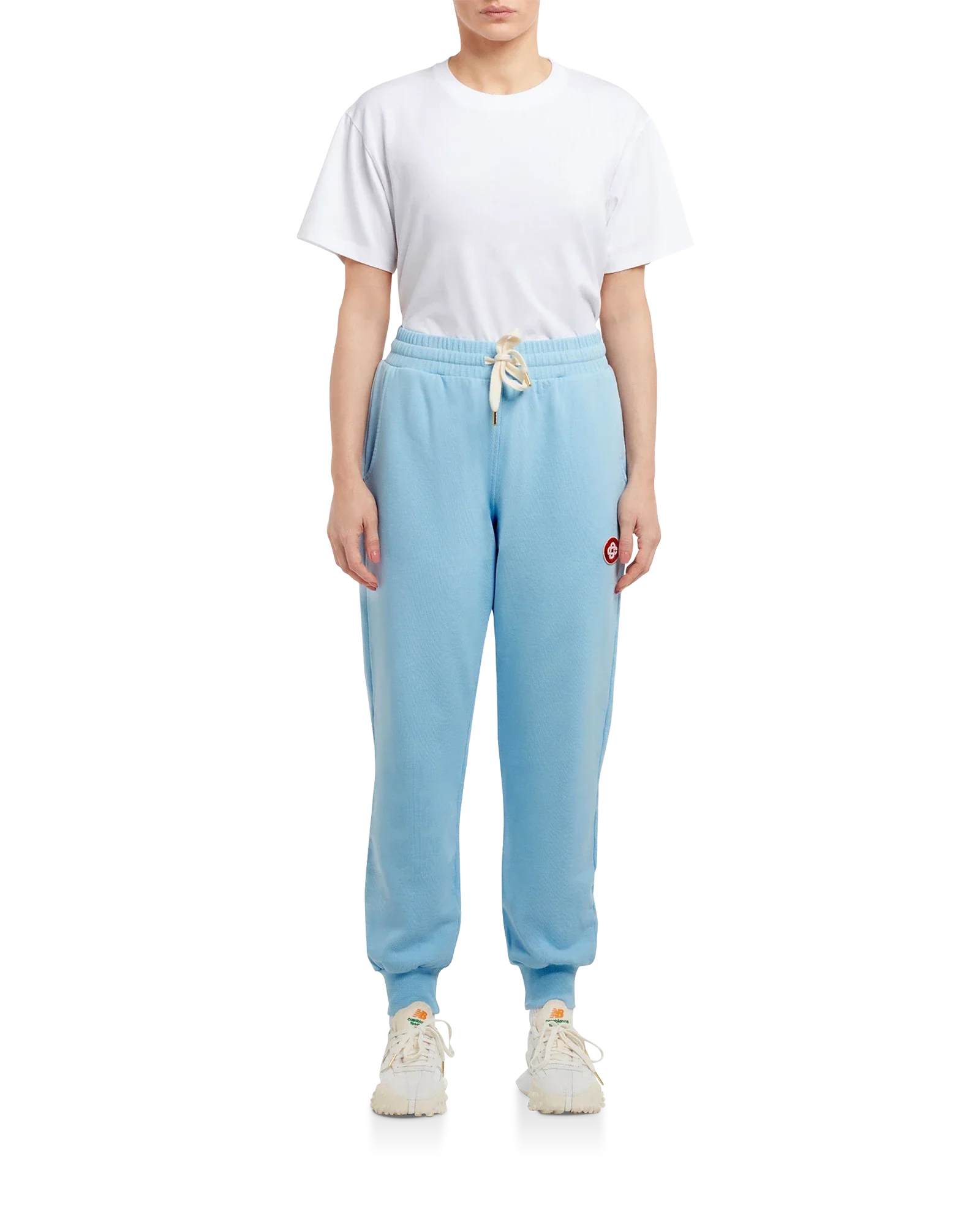 Blue Logo Patch Sweatpants