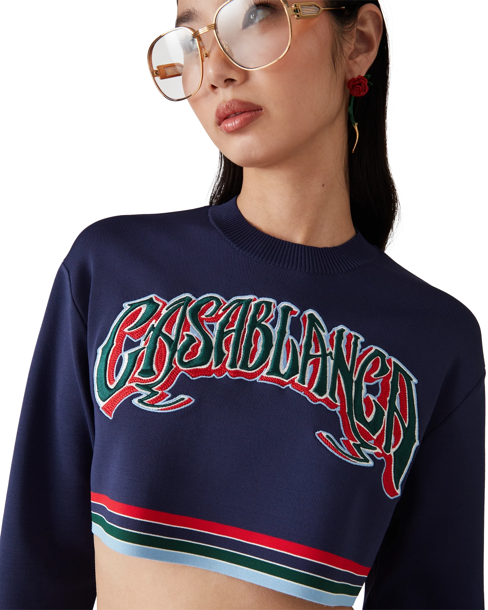 Baseball Cropped Jumper
