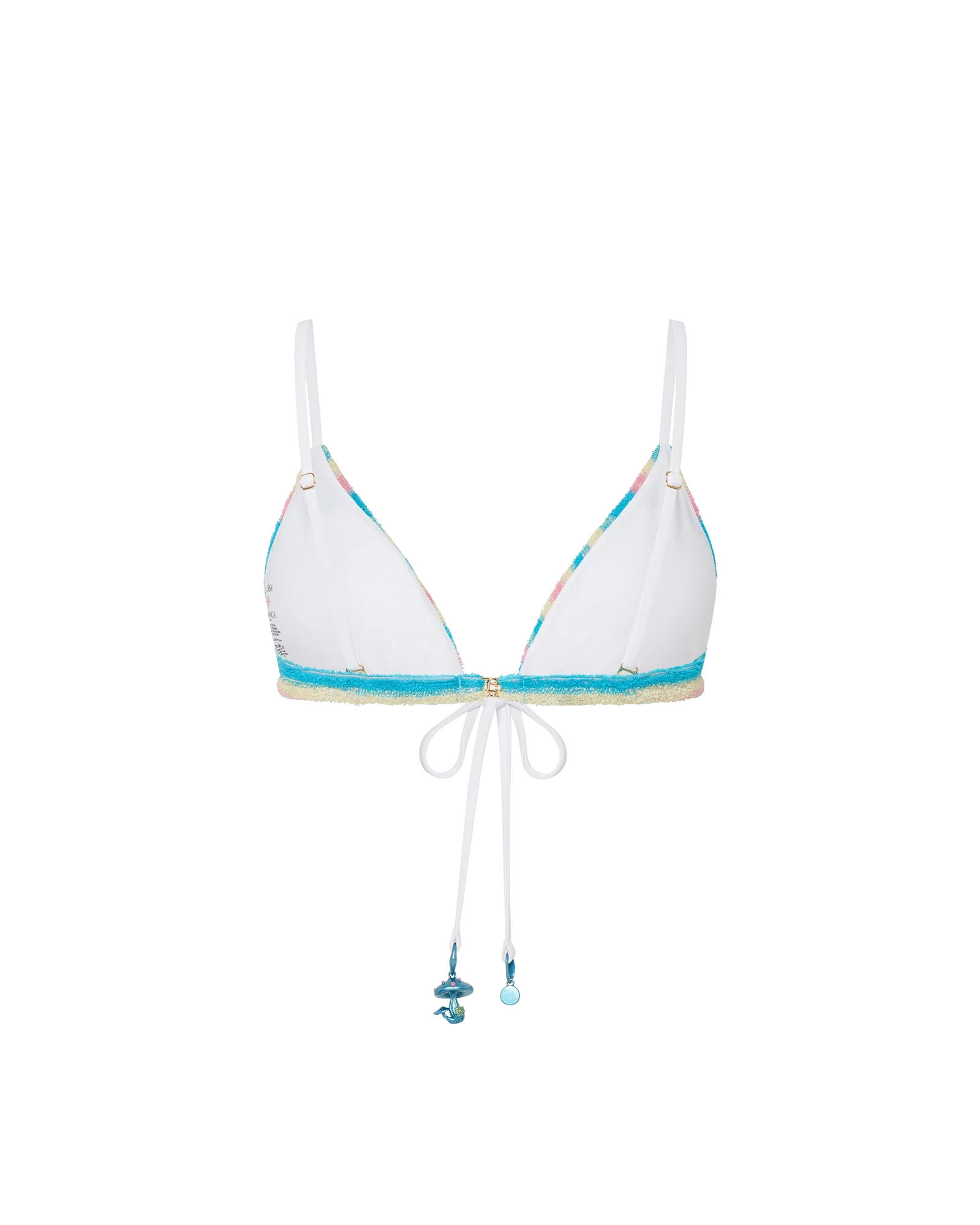 Stripe Towelling Bikini Top