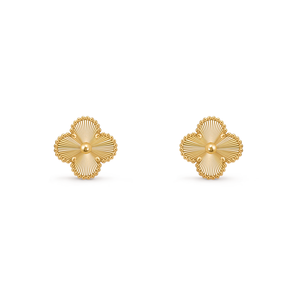 AV four leaf clover earrings