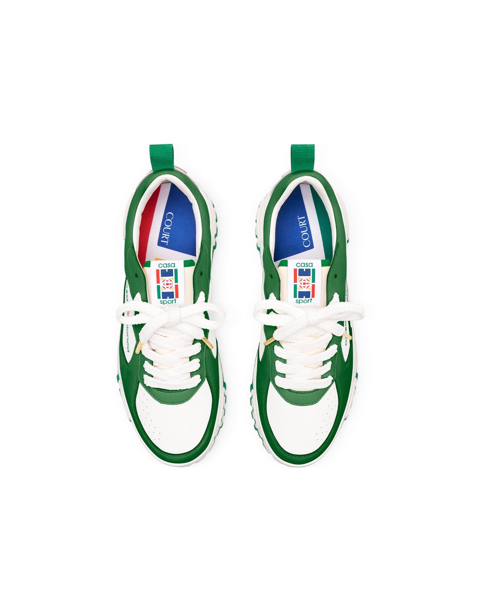 Men's Court Green & White Sneakers