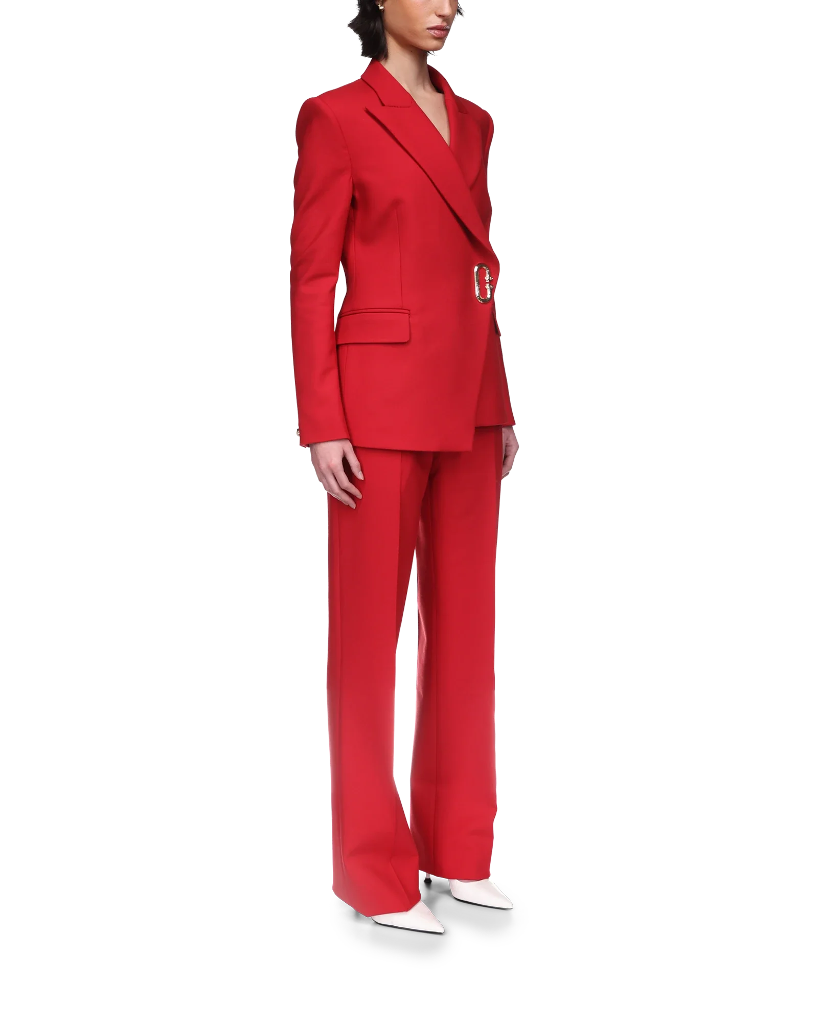 Asymmetric Double Breasted Jacket